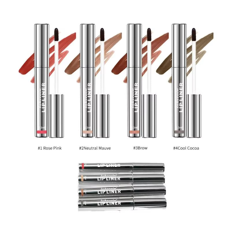 Peel off Lip Liner Tattoo Long Lasting Waterproof Peel off Lip Stain Semi-Permanent Matte Lip Stick Girls and Women