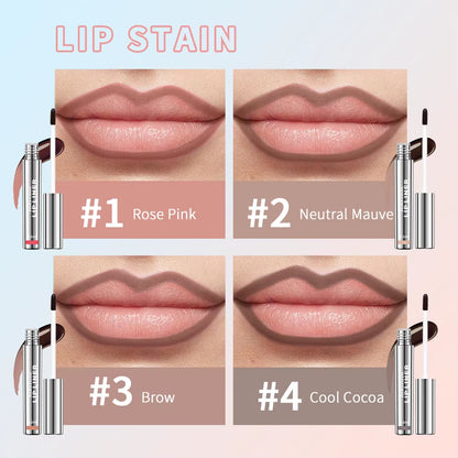 Peel off Lip Liner Tattoo Long Lasting Waterproof Peel off Lip Stain Semi-Permanent Matte Lip Stick Girls and Women
