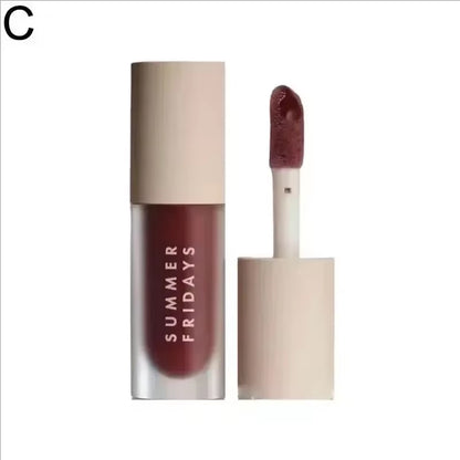 Summer Friday'S Vanilla Beige Lip Balm Moisturizing Transparent Lipstick Set Smooth Soft Tube Mirror Lip Gloss Lip Blum Makeup