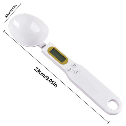 500G/0.1G Weight Measuring Spoon Portable LCD Digital Kitchen Scale Electronic Food Measuring Spoon Scale Kitchen Tool for Food