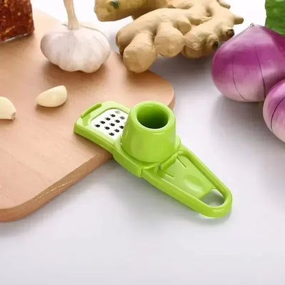 Hot 1 Pack Mini Garlic Grinder Creative Garlic Press Kitchen Garlic Mash Manual Mashing Green Kitchen Gadgets Accessories