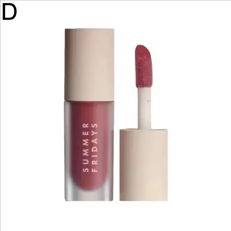 Summer Friday'S Vanilla Beige Lip Balm Moisturizing Transparent Lipstick Set Smooth Soft Tube Mirror Lip Gloss Lip Blum Makeup
